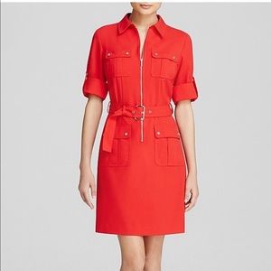 Michael Kors Red Belted Dress - NO BELT